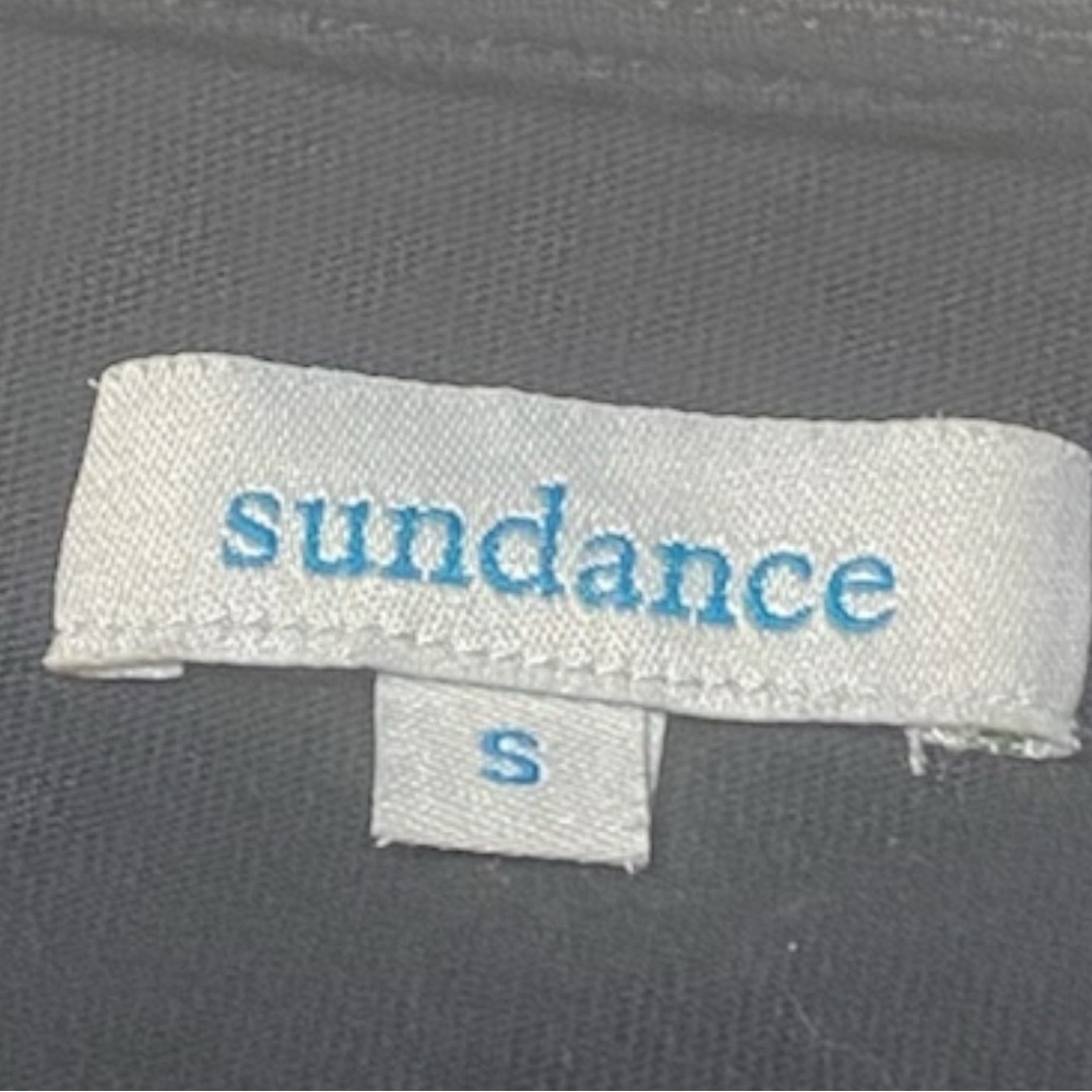 Sundance Elegant Black Long Sleeve Faux Wrap Dress Size S - Picture 8 of 11